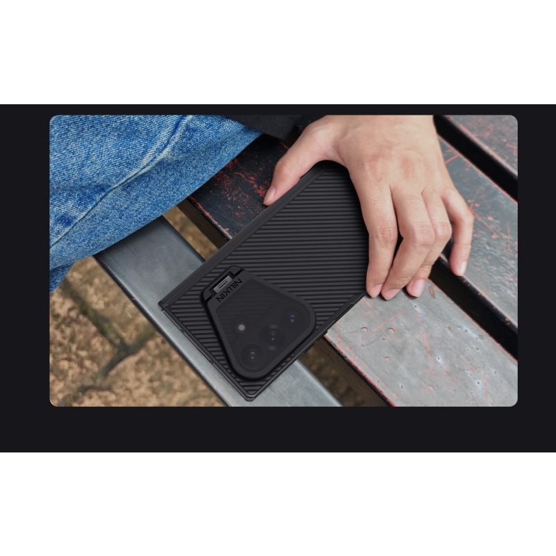 Nillkin CamShield Prop Magnetic (Transparent Lens) Zadní Kryt pro Samsung Galaxy Z Fold 8 Ultra Black