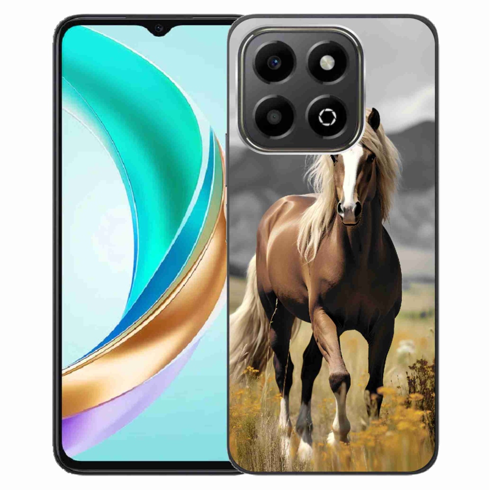 Gelový kryt mmCase na Honor X6b - hnědý kůň 1