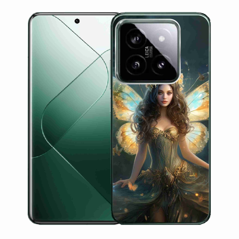 Gelový kryt mmCase na Xiaomi 14 - motýlí žena