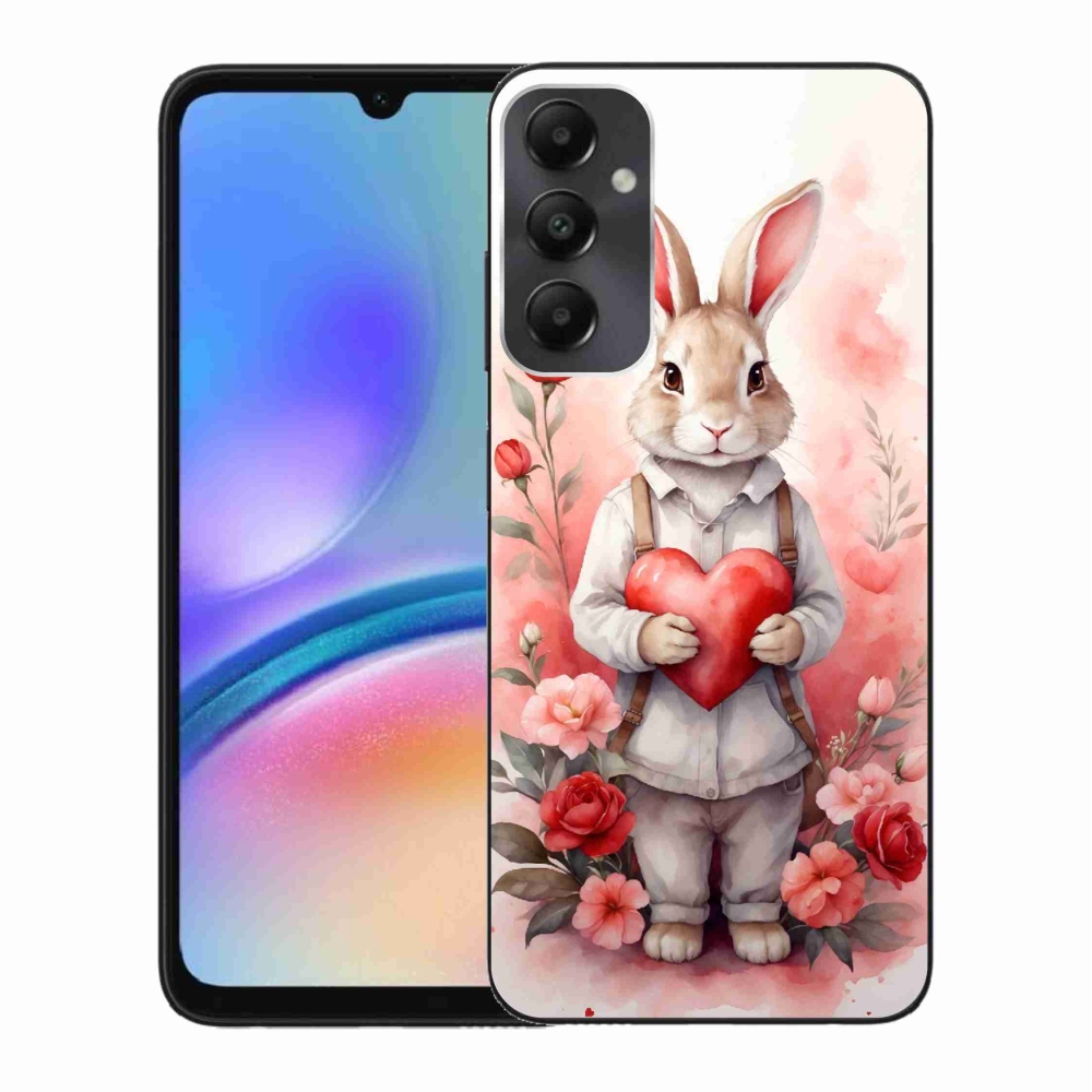 Gelový kryt mmCase na Samsung Galaxy A05s - zajíc se srdíčkem