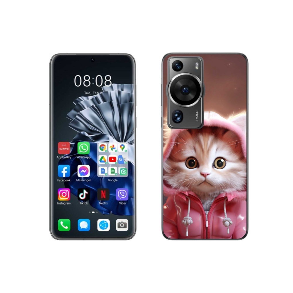 Gelový kryt mmCase na Huawei P60 Pro - roztomilé kotě 3