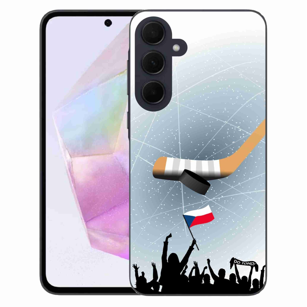 Gelový kryt mmCase na Samsung Galaxy A35 5G - fanoušci hokeje