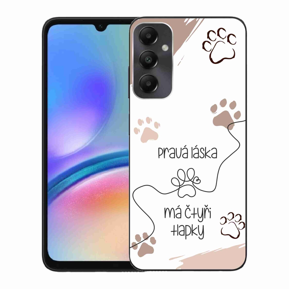 Gelový kryt mmCase na Samsung Galaxy A05s - psí motiv 1 bílé pozadí