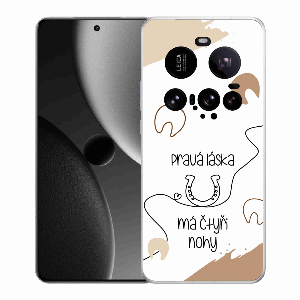Gelový kryt mmCase na Xiaomi 15 Ultra - koňský motiv bílé pozadí