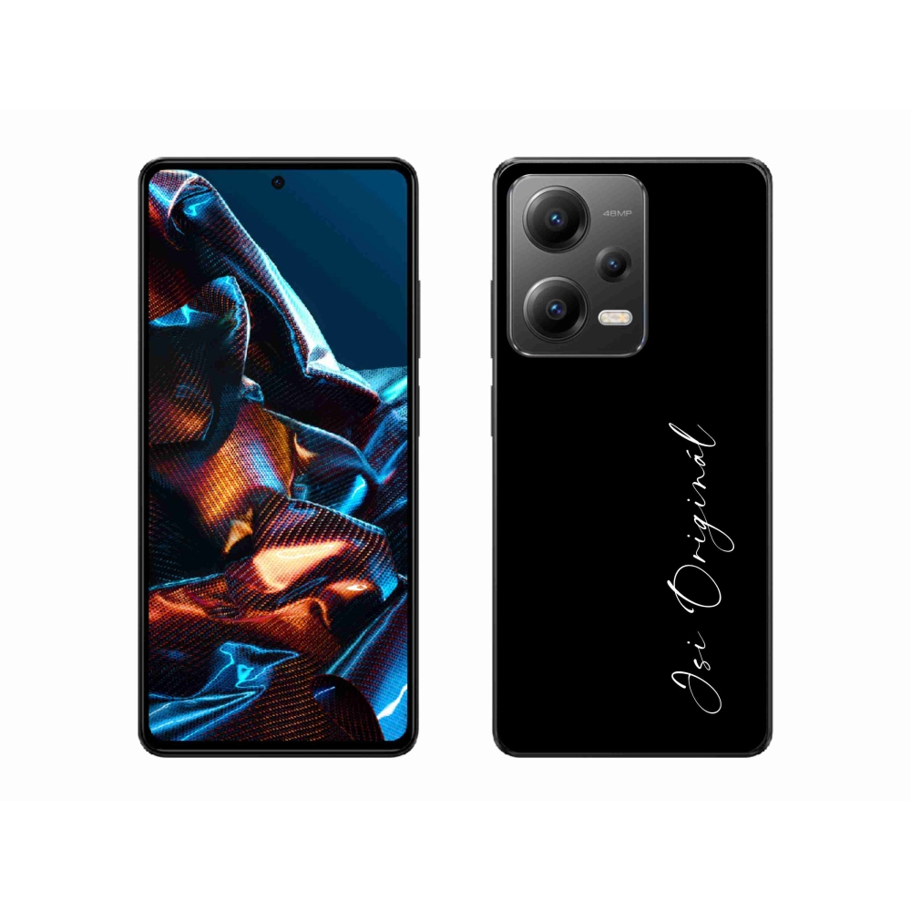 Gelový kryt mmCase na Xiaomi Redmi Note 12 Pro 5G - jsi originál černé pozadí