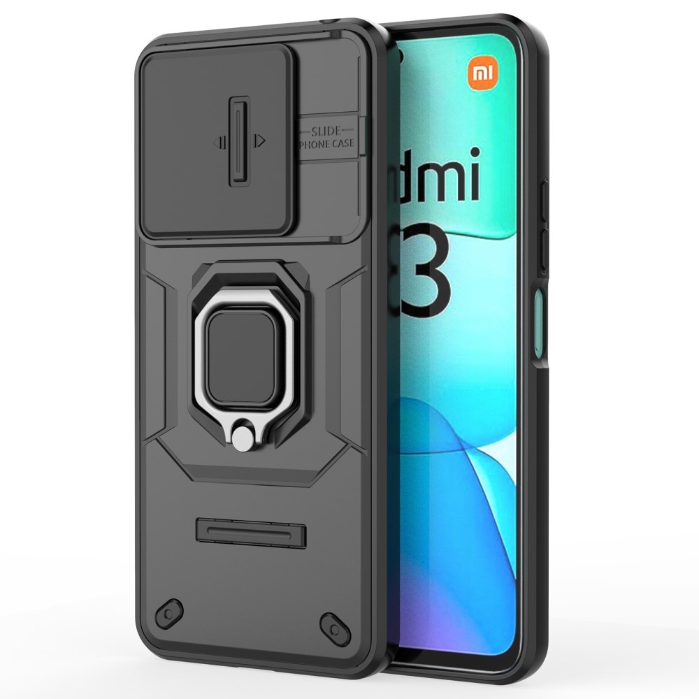 Lens odolný hybridní kryt na Xiaomi Redmi 13 4G/Poco M6 4G - černý