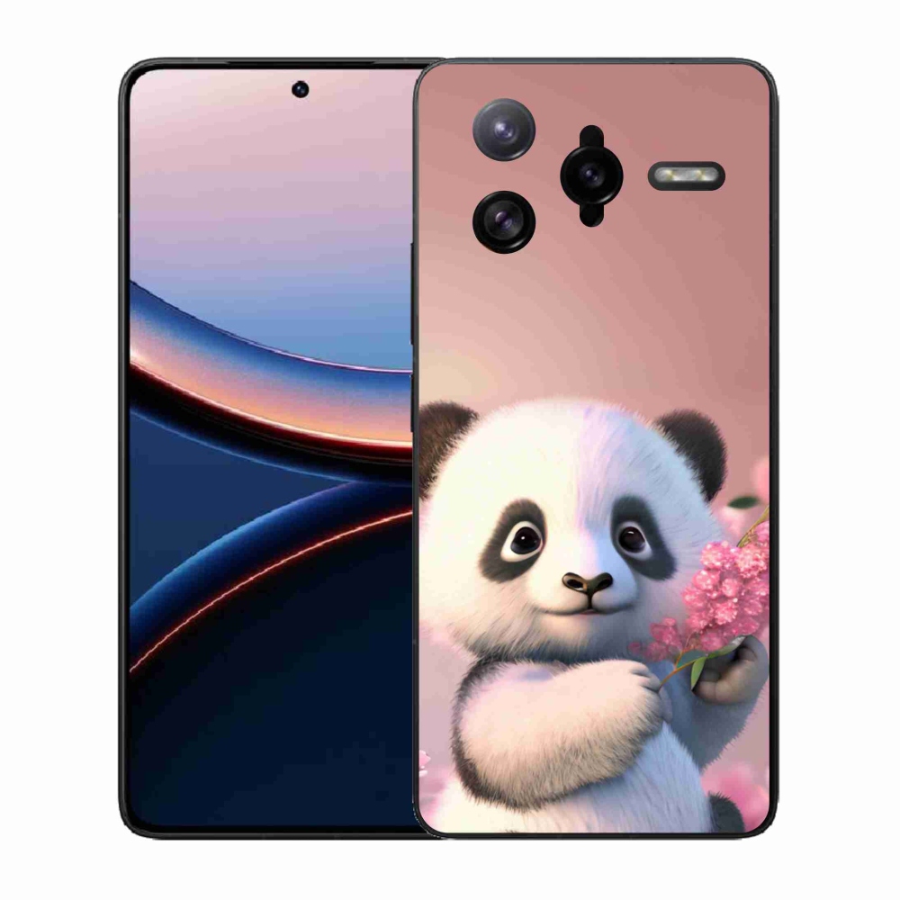 Gelový kryt mmCase na Xiaomi Poco F7 Ultra - roztomilá panda