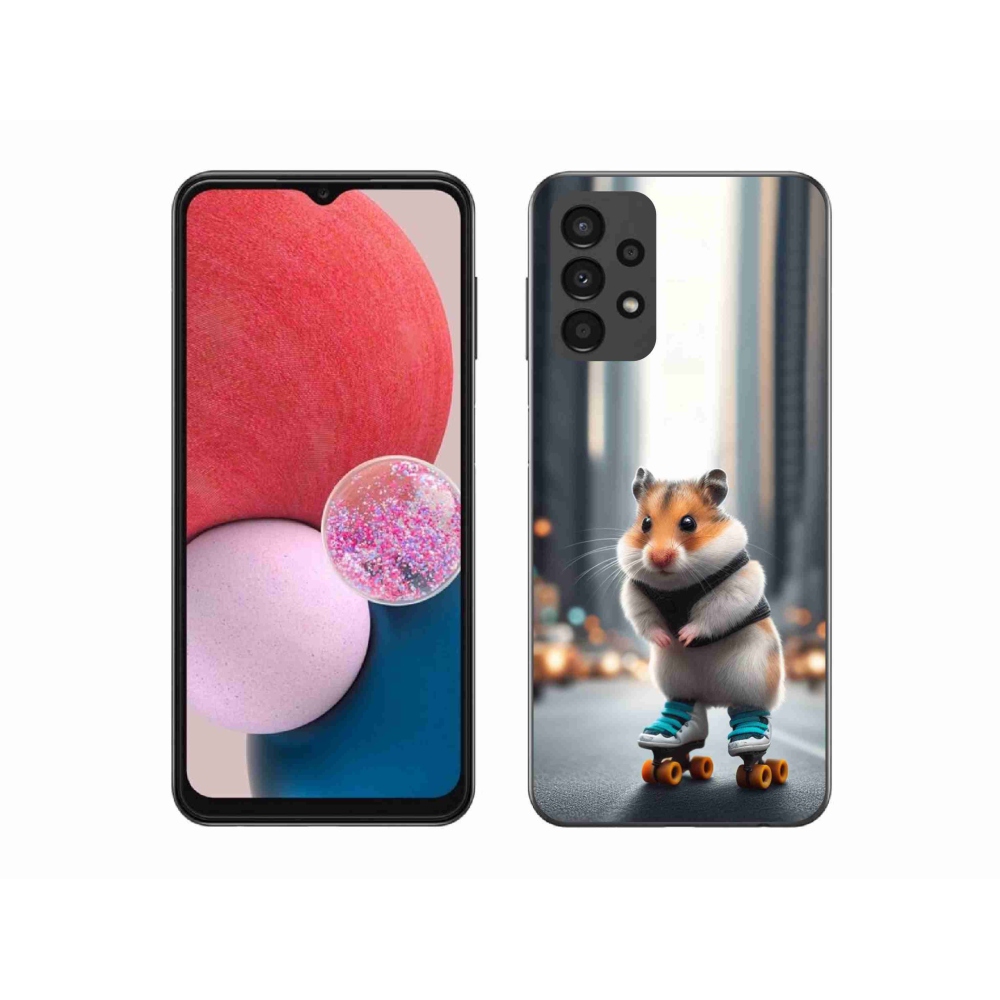 Gelový kryt mmCase na Samsung Galaxy A13 4G - křeček na bruslích