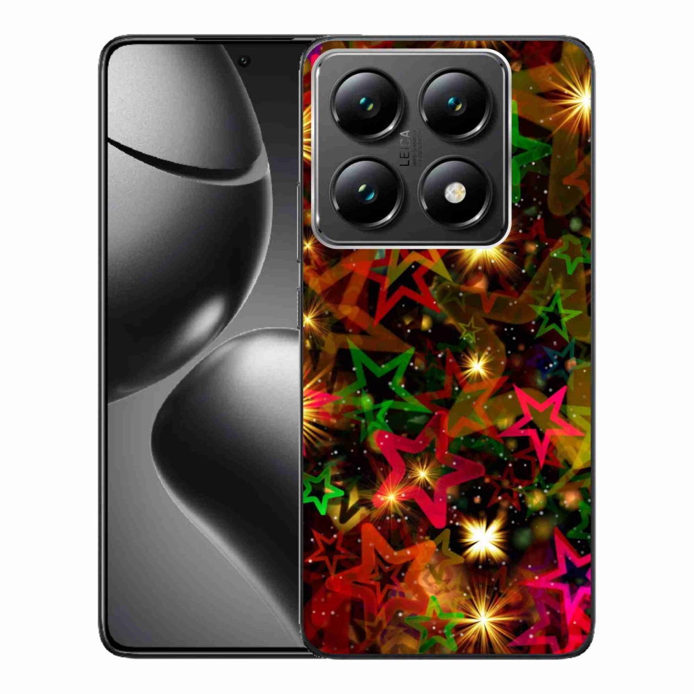 Gelový kryt mmCase na Xiaomi 14T Pro - barevné hvězdičky