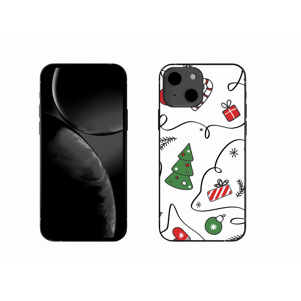 Gelový kryt mmCase na iPhone 13 6.1 - vánoční motivy