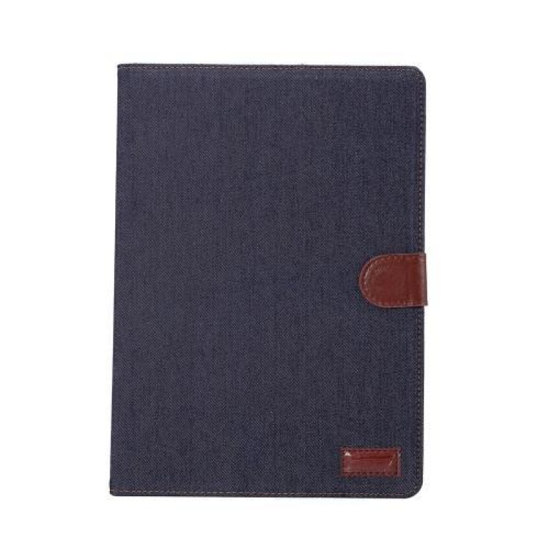 Jeans textilní/PU kožené pouzdro na iPad Pro 9.7 - černomodré