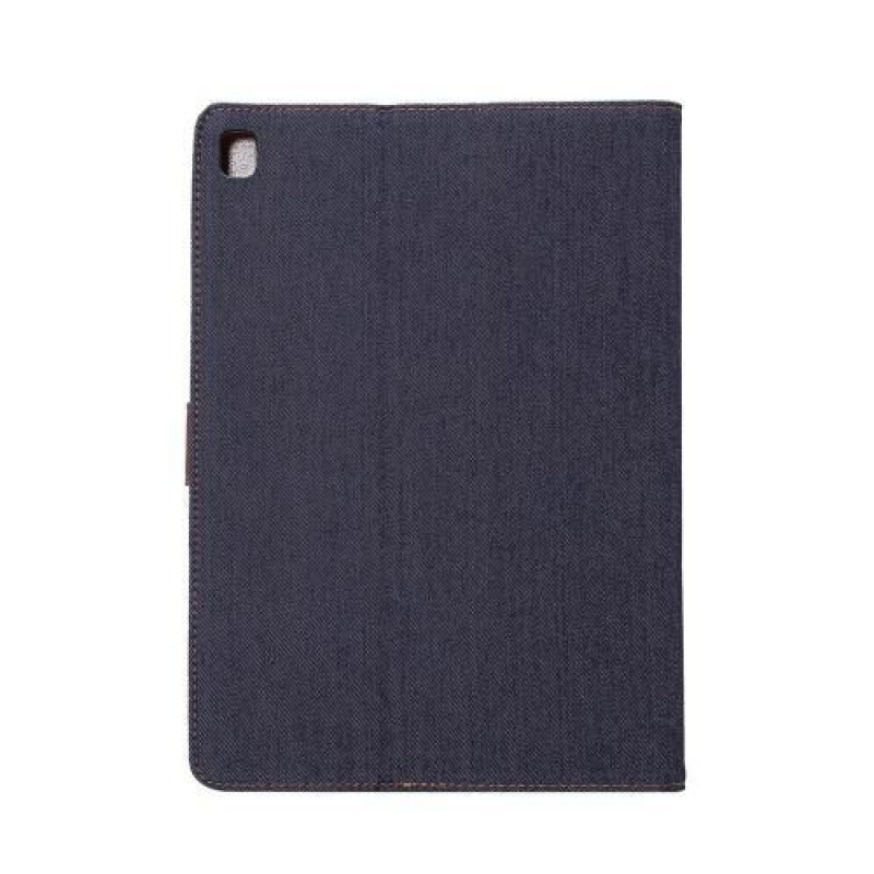 Jeans textilní/PU kožené pouzdro na iPad Pro 9.7 - černomodré