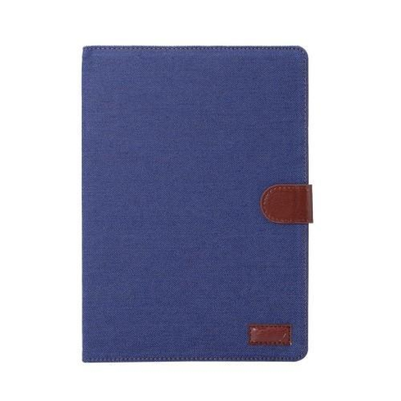 Jeans textilní/PU kožené pouzdro na iPad Pro 9.7 - tmavěmodré