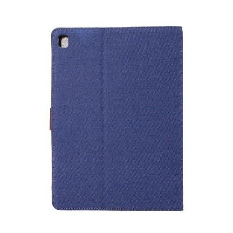 Jeans textilní/PU kožené pouzdro na iPad Pro 9.7 - tmavěmodré