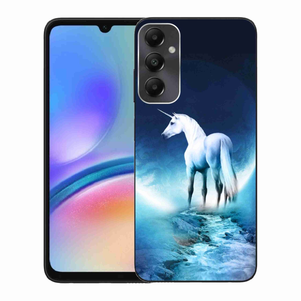 Gelový kryt mmCase na Samsung Galaxy A05s - bílý jednorožec