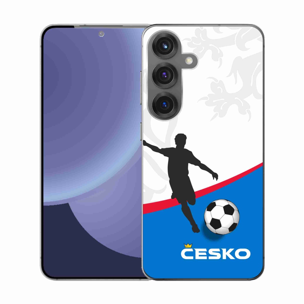 Gelový kryt mmCase na Samsung Galaxy S25 - fotbal Česko 1