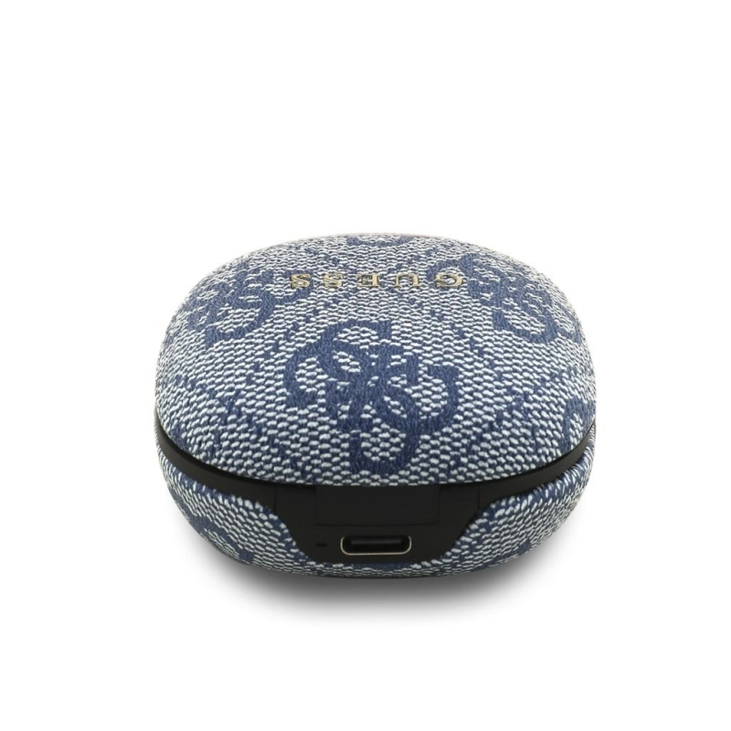 Guess PU 4G Metal Logo ENC TWS Bezdrátová Sluchátka Blue