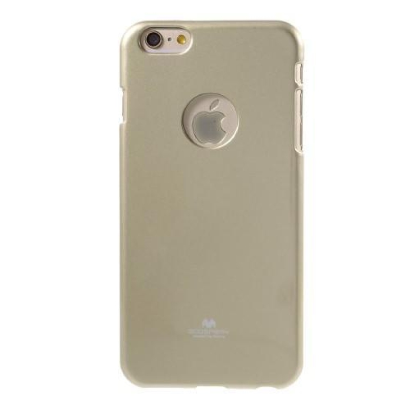 Jelly gelový obal na iPhone 6s Plus a 6 Plus - zlatý