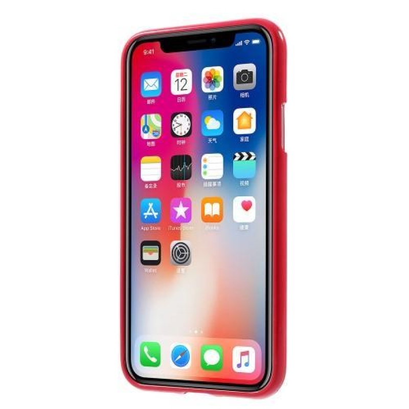 Jelly lesklý gelový obal na iPhone X - rose