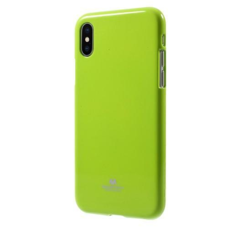 Jelly lesklý gelový obal na iPhone X - zelený