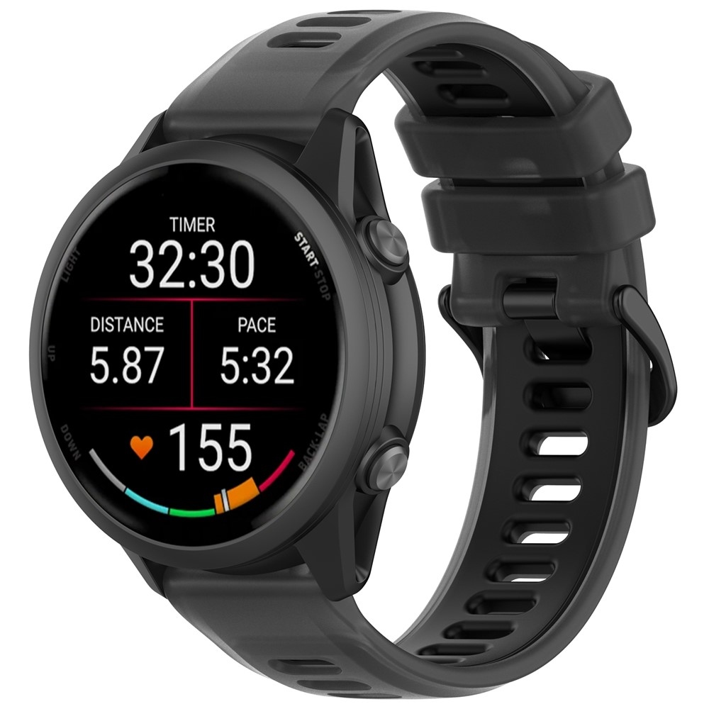 Jelly silikonový řemínek na Garmin Forerunner 570 47mm/970/265 - černý