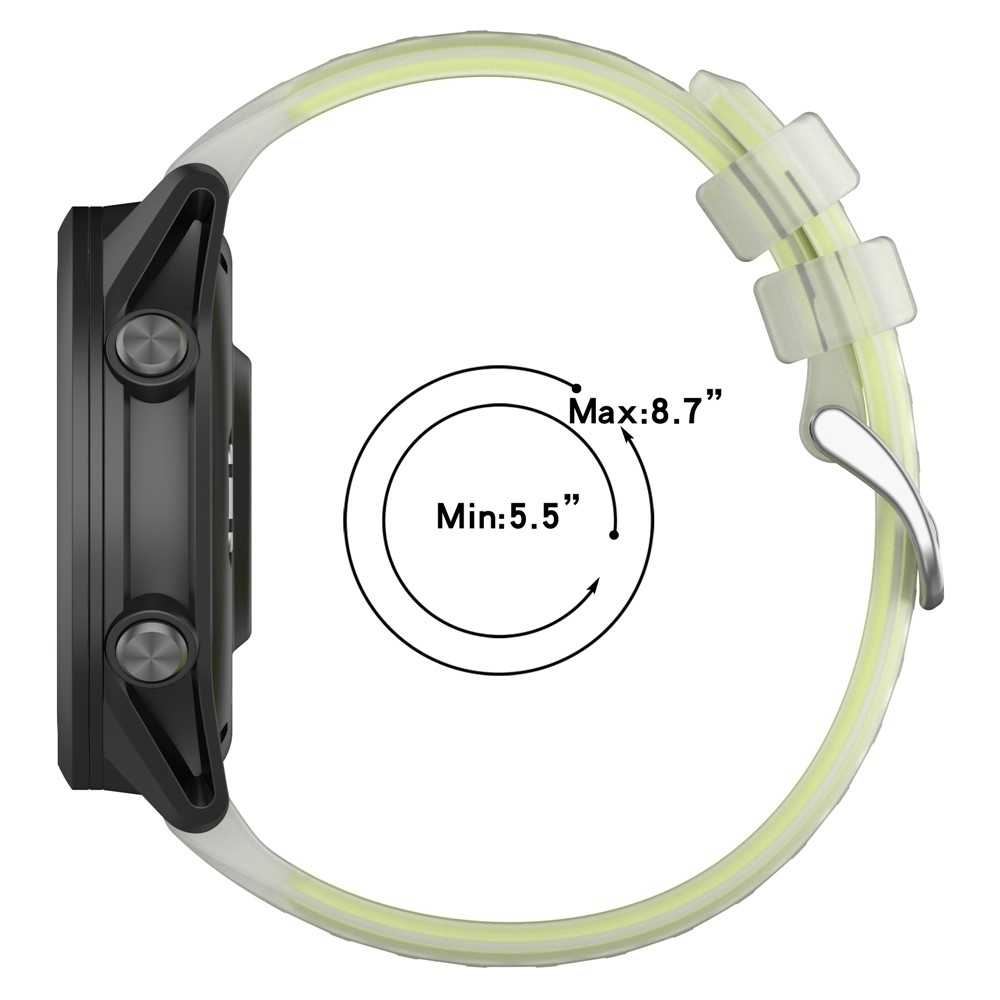 Jelly silikonový řemínek na Garmin Forerunner 570 47mm/970/265 - zelený