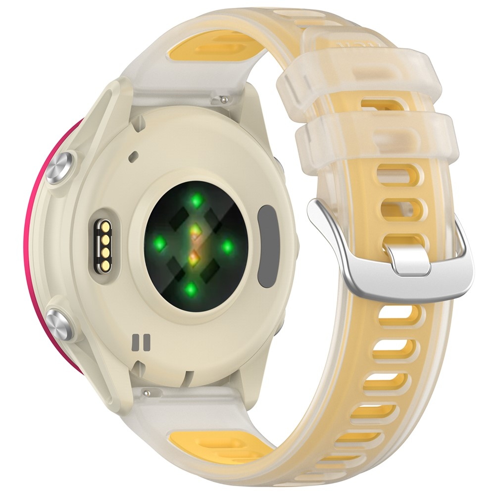 Jelly silikonový řemínek na Garmin Forerunner 570 47mm/970/265 - žlutý