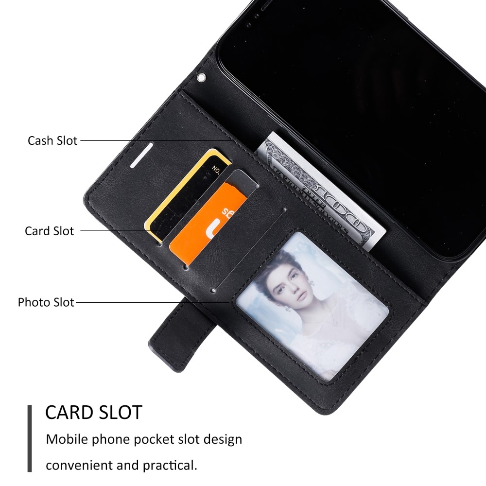 Lines knížkové pouzdro na Xiaomi Redmi Note 14 5G - černé