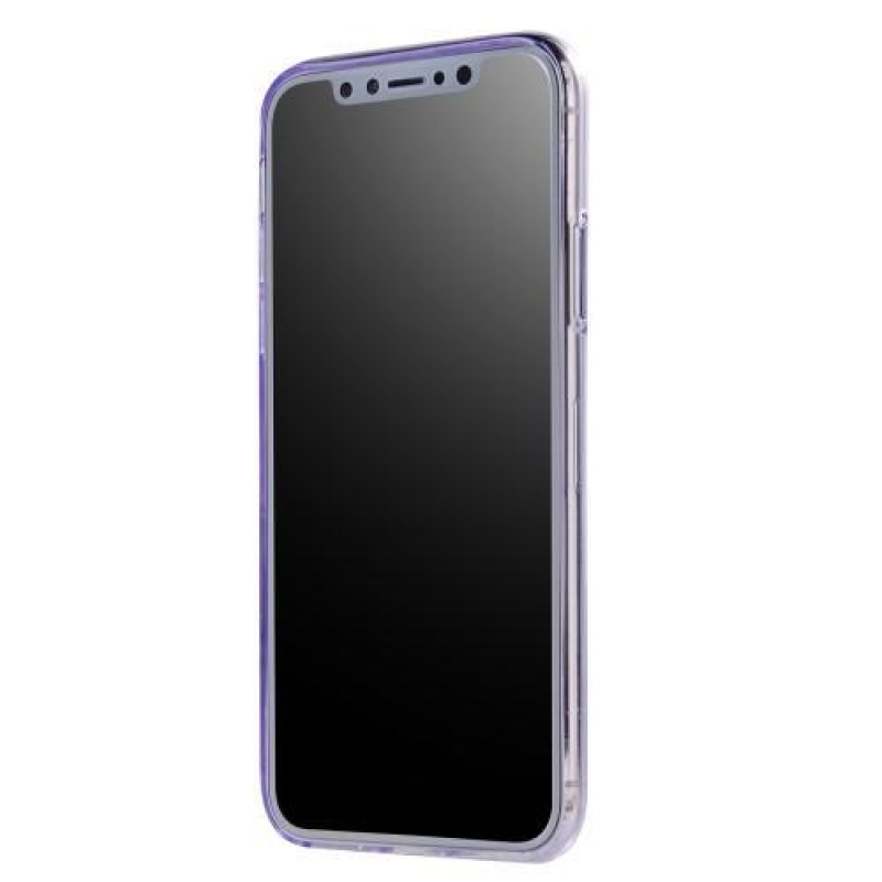 Jewel 3D gelový obal na iPhone X - fialový