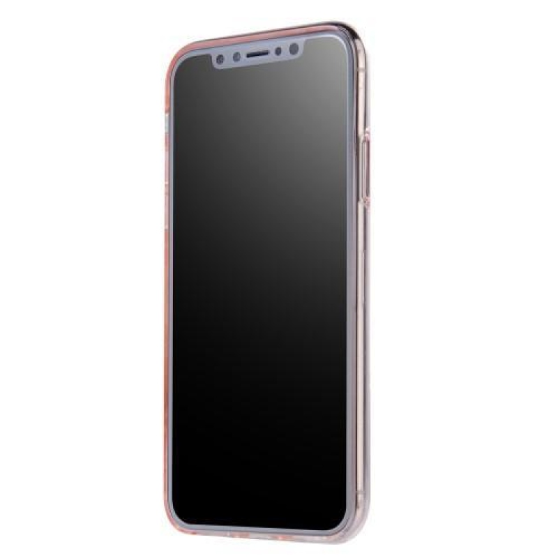 Jewel 3D gelový obal na iPhone X - růžový