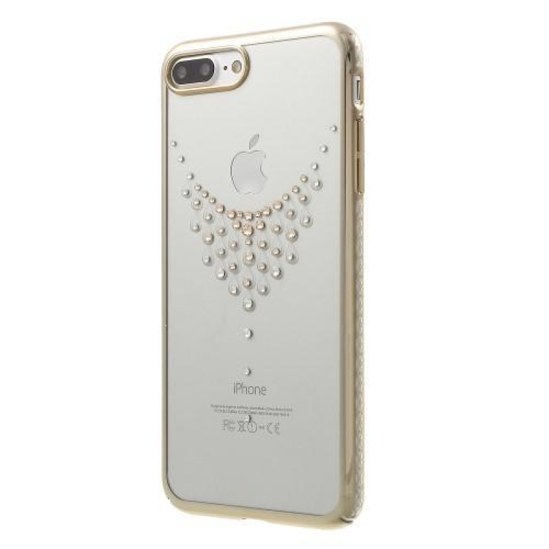 Jewel plastový obal se zdobením na iPhone 8 Plus a iPhone 7 Plus - náhrdelník