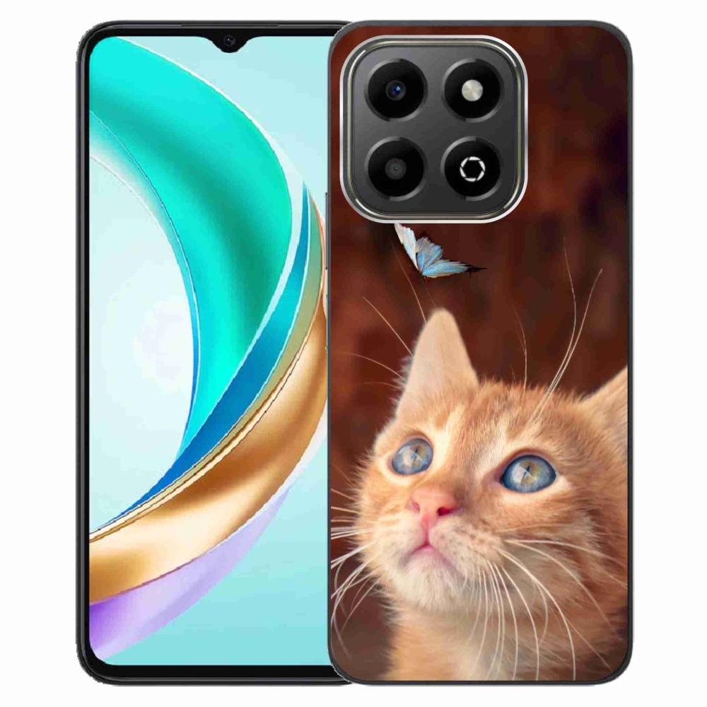 Gelový kryt mmCase na Honor X6b - motýl a kotě