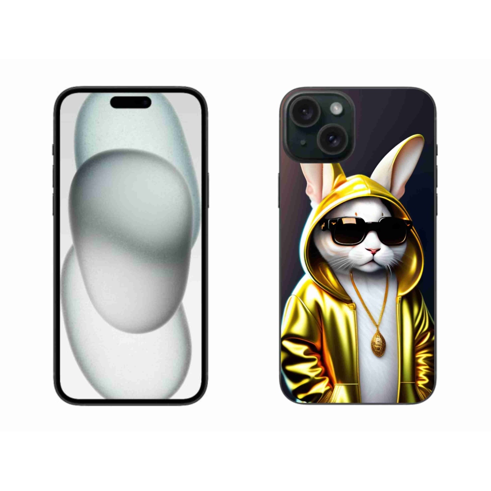 Gelový kryt mmCase na iPhone 15 Plus - kočka boss