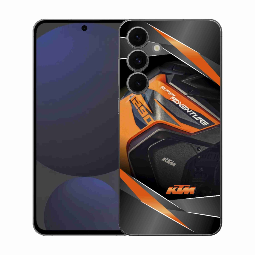 Gelový kryt mmCase na Samsung Galaxy S25 FE - motorka ktm