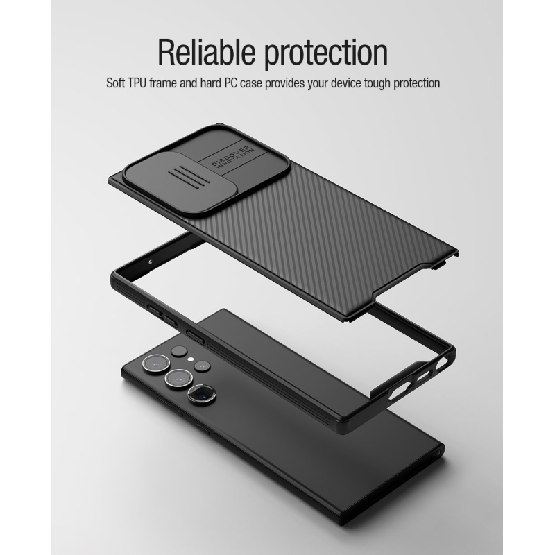 Nillkin CamShield PRO Magnetic Zadní Kryt pro Samsung Galaxy S23 Ultra Black