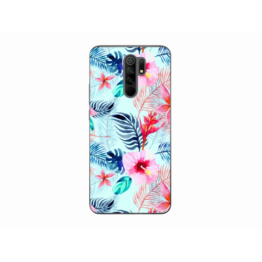 Gelový kryt mmCase na mobil Xiaomi Redmi 9 - květiny