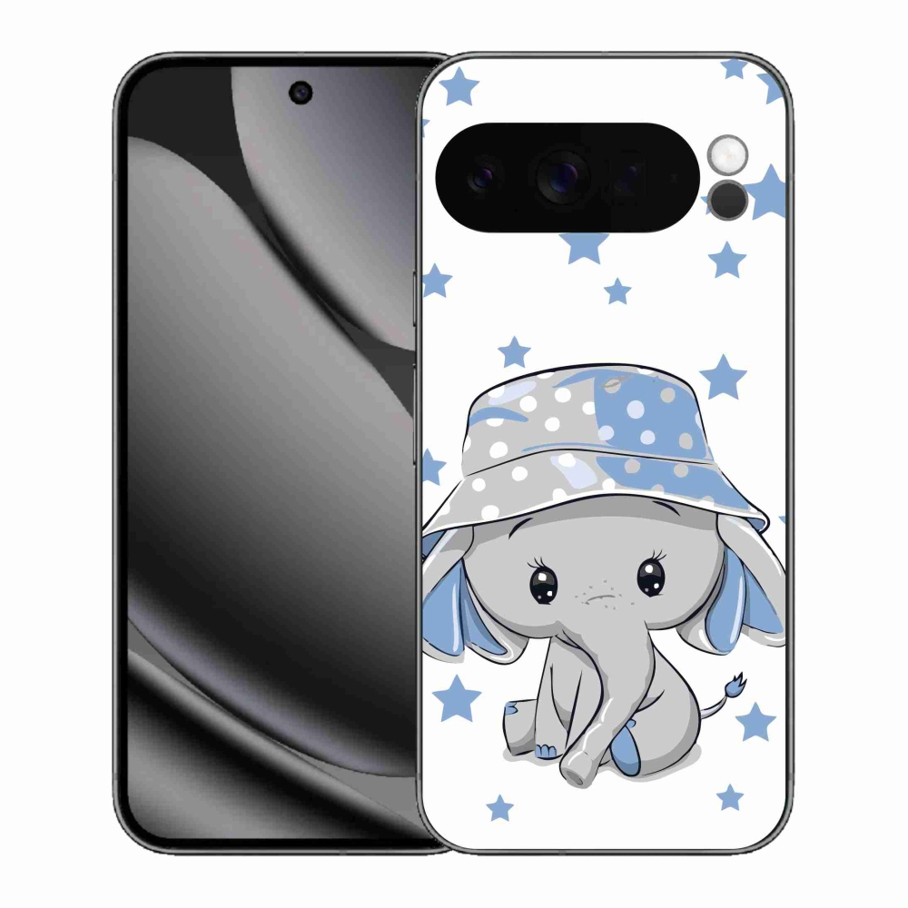 Gelový kryt mmCase na Google Pixel 10 Pro XL - modrý slon