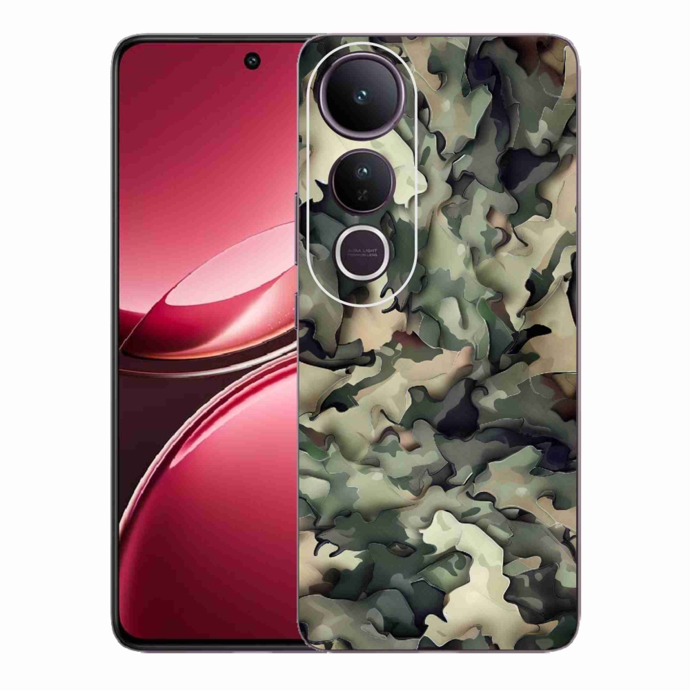 Gelový kryt mmCase na Vivo V50 Lite 4G/5G - maskáčový vzor 9