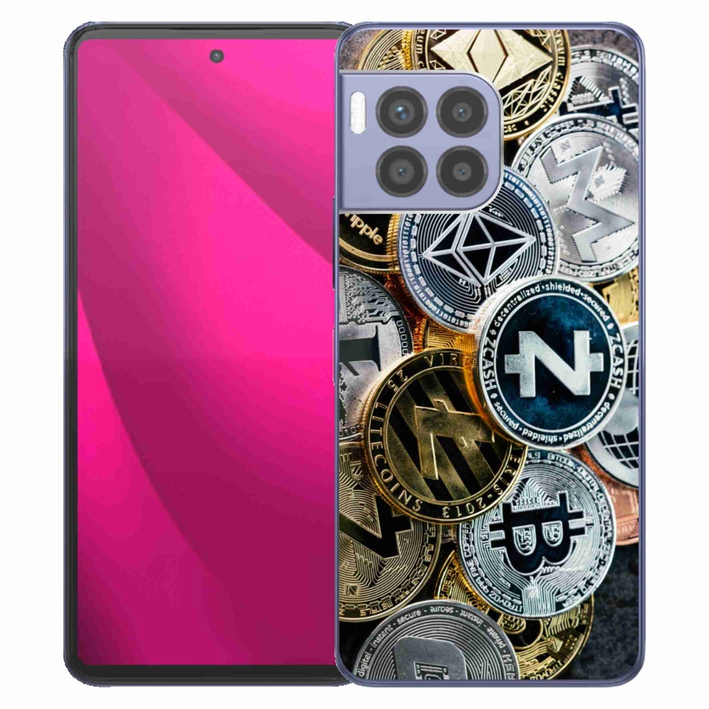 Gelový kryt mmCase na T-Mobile T Phone 2 Pro - kryptoměny