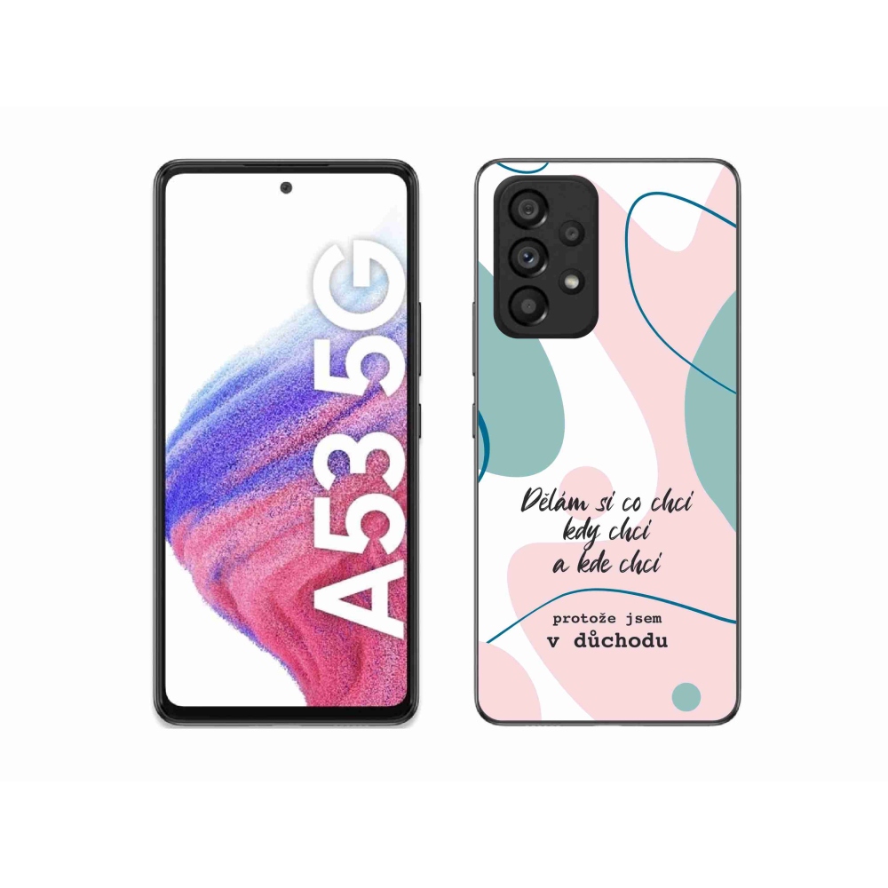 Gelový kryt mmCase na Samsung Galaxy A53 5G - vtipný text 10 bílé pozadí