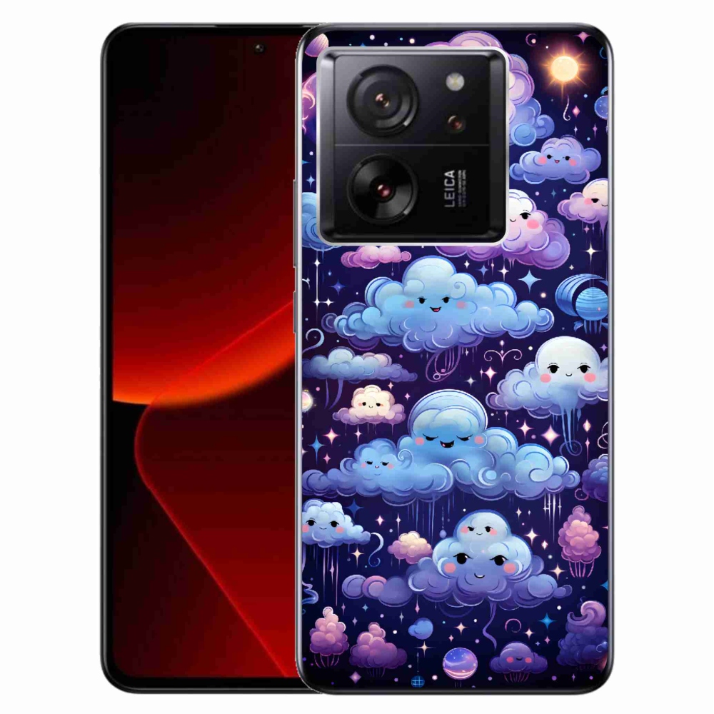 Gelový kryt mmCase na Xiaomi 13T/13T Pro - mráčky