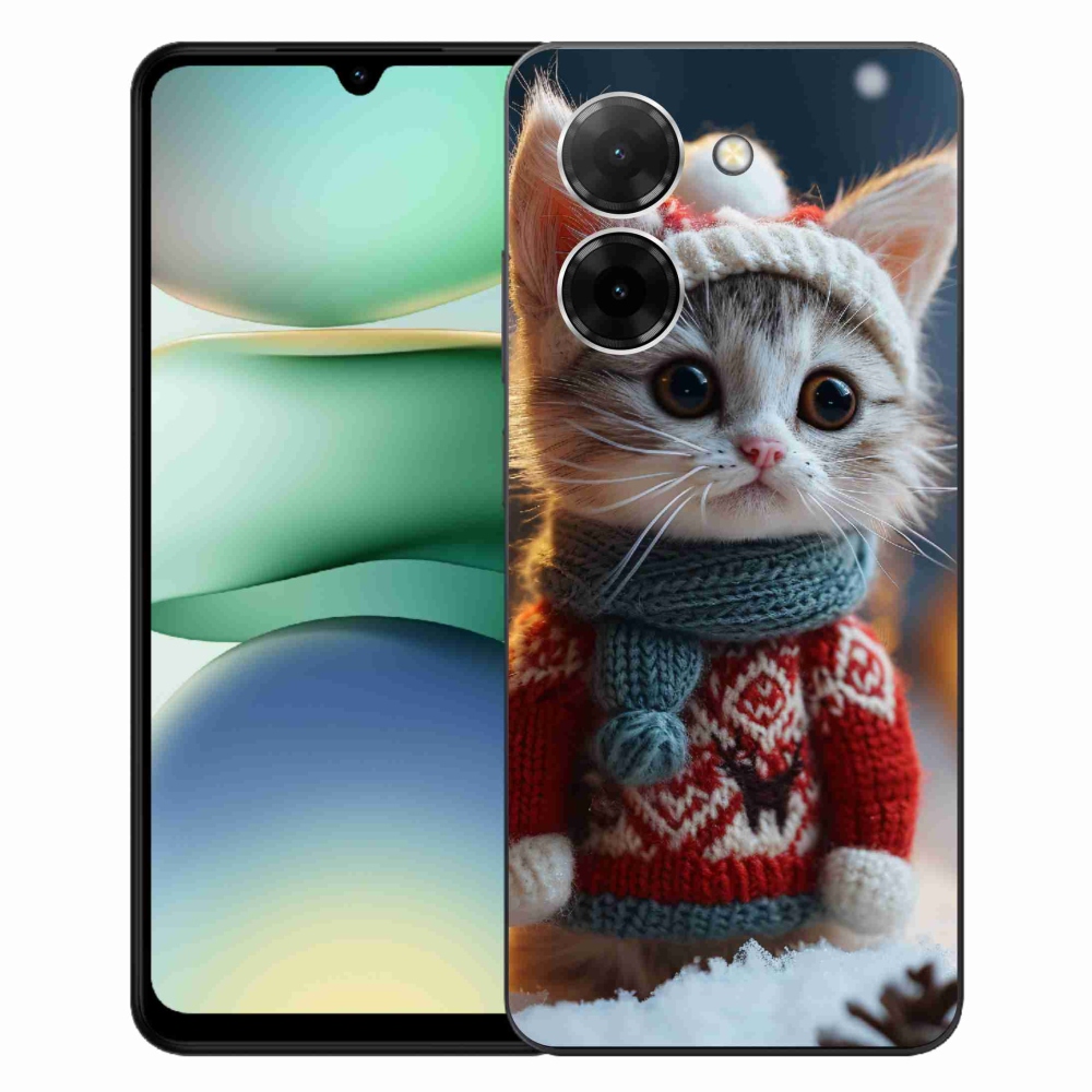 Gelový kryt mmCase na Xiaomi Redmi A5 (171.7x77.8x8.3mm) - kotě ve svetru