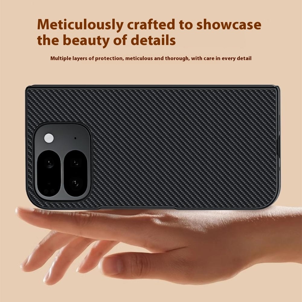 Carbone plastový kryt na mobil Google Pixel 10 Pro Fold - černý