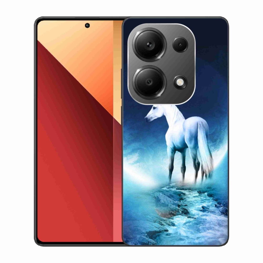 Gelový kryt mmCase na Xiaomi Redmi Note 13 Pro 4G/Poco M6 Pro - bílý jednorožec