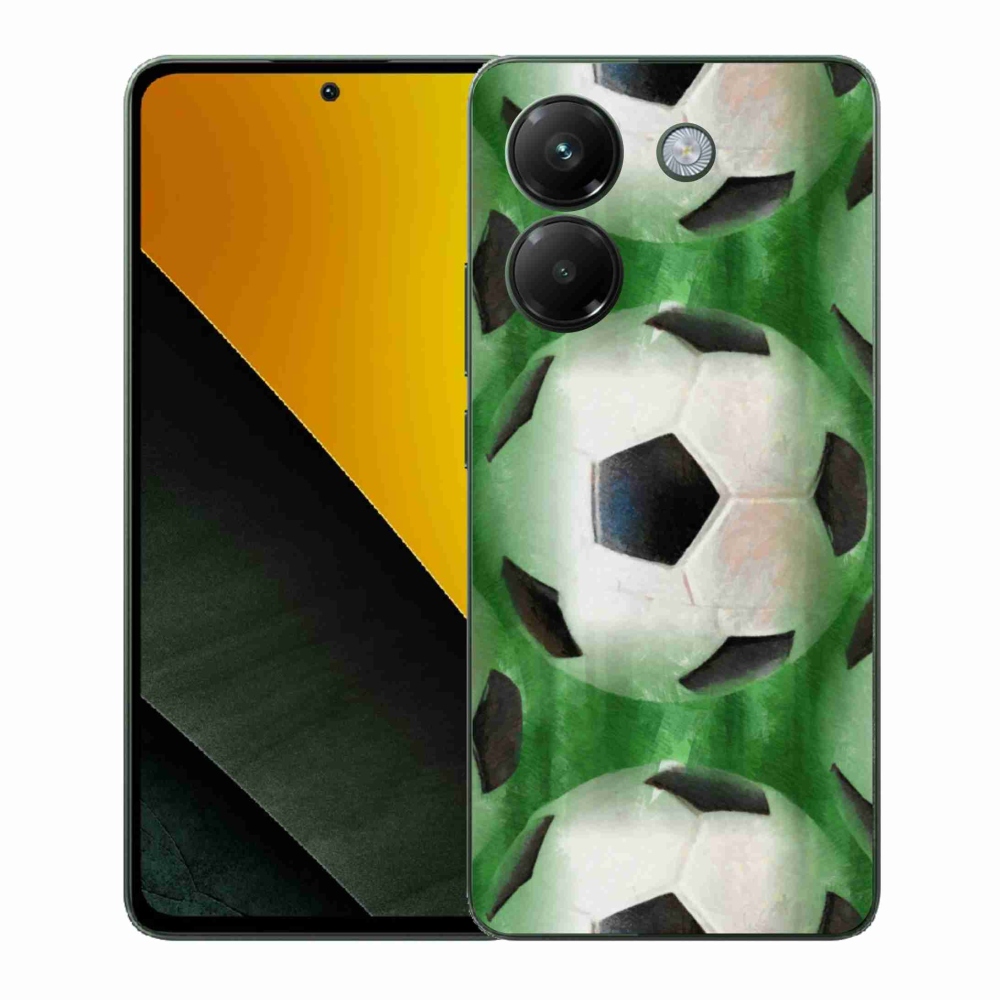 Gelový kryt mmCase na Xiaomi Poco M7 Pro 5G - fotbalový míč