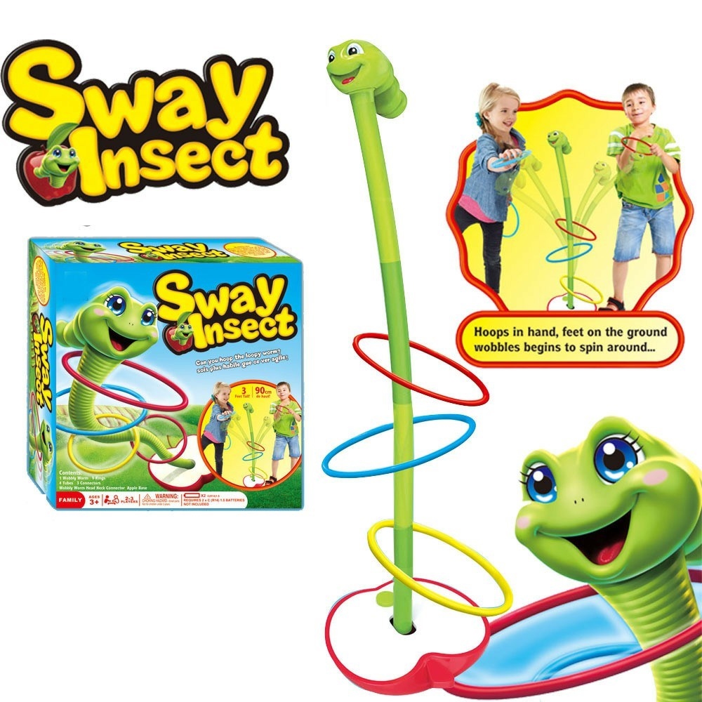 Dětská hra s kroužky - tančící červ