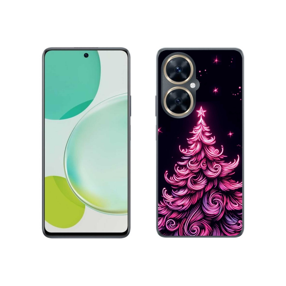 Gelový kryt mmCase na Huawei Nova 11i - neonový vánoční stromek 2