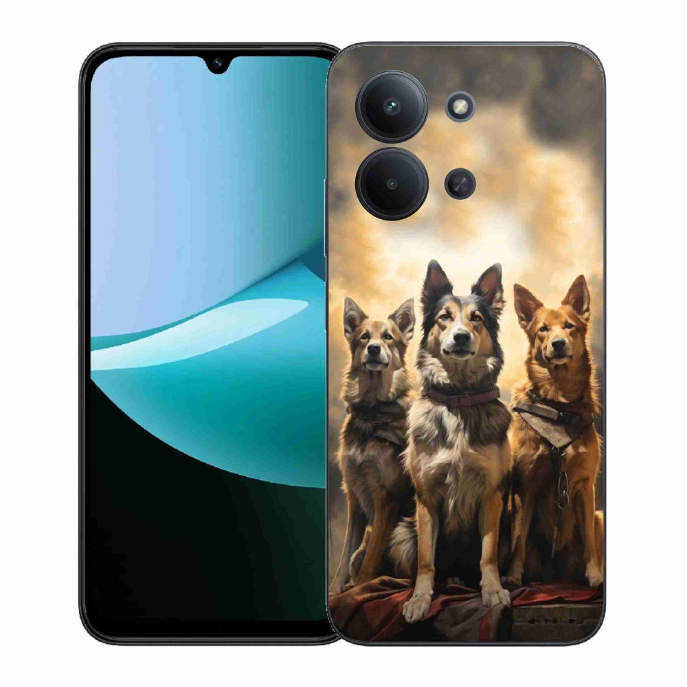 Gelový kryt mmCase na Xiaomi Redmi 15C 4G (171mm)/Poco C85 4G (171mm) - tři psi