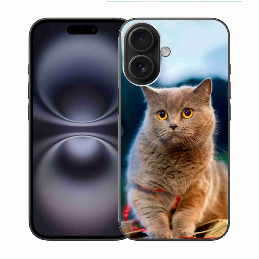 Gelový kryt mmCase na iPhone 16 - britská modrá 2