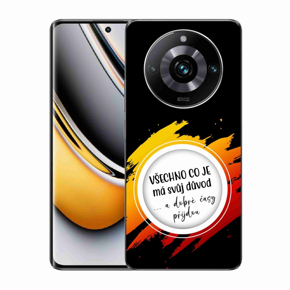 Gelový kryt mmCase na Realme 11 Pro/11 Pro+ - citát 3 černé pozadí